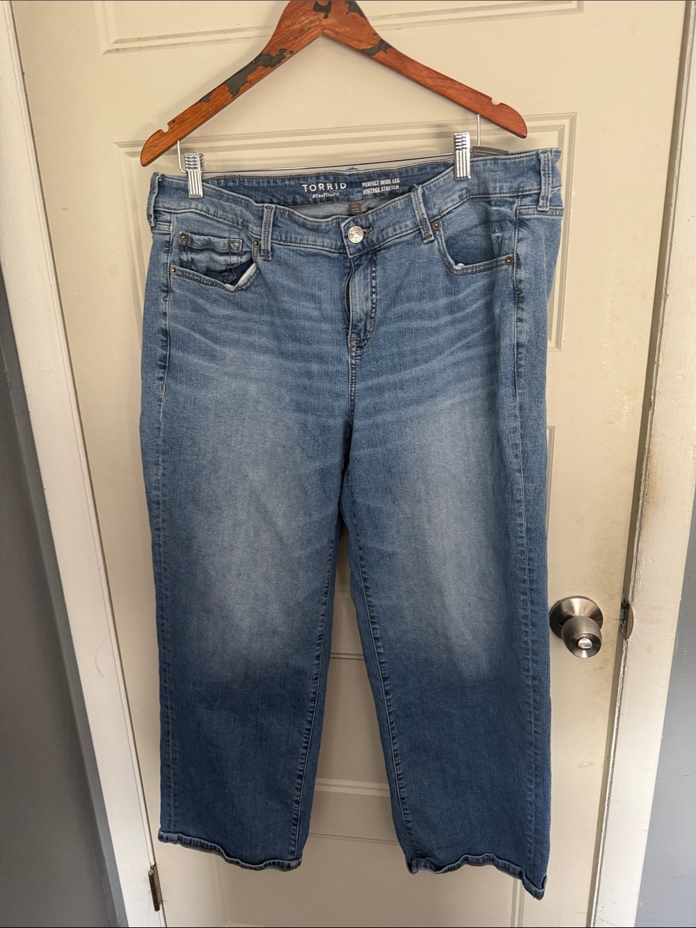 torrid Medium Blue Straight-Leg Jeans